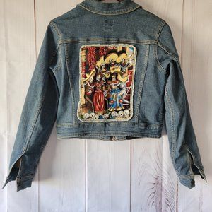 Women’s Jean Jacket. S, Gear for Sports. Day of the Dead vintage, unique.  EUC